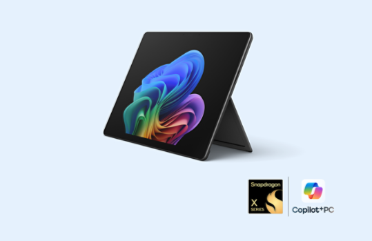 A Surface Pro in the colour Black.