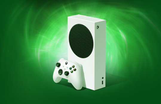 Eine Xbox Series S Konsole.