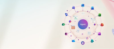 A circular network diagram with various icons and the word Agent displayed.