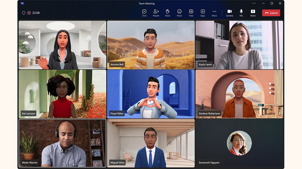 A screen shot of a group of people in a video conference.