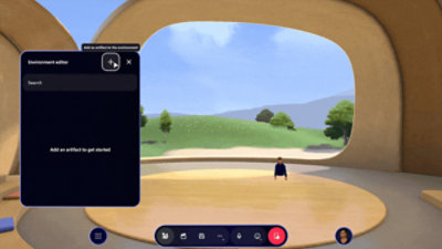 A screenshot of a video game showing a person in a room.