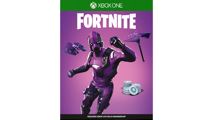 Microsoft Xbox One S 1TB Fortnite Limited Edition Bundle, Purple