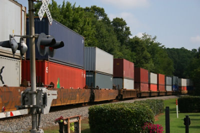 Rail freight yard