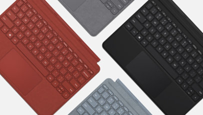 Surface Pro Signature Type Cover in an array of colours