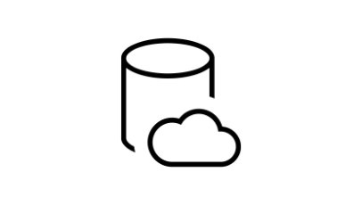 Symbol eines Cloud-Servers