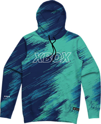 Distortion CT AOP-Kapuzenpulli: Vorderansicht