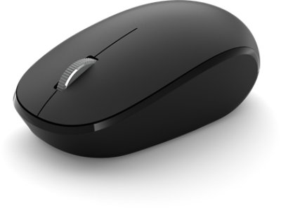 Angled view of Microsoft Bluetooth Mouse for Business.