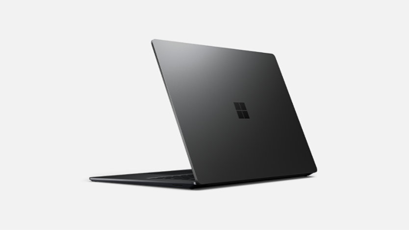 A black Surface Laptop 4