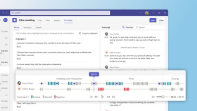Video o raspoloženju koje se prati tokom celog poziva u usluzi Teams.