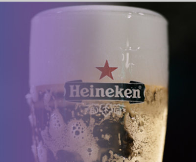 A close-up of a glass of beer