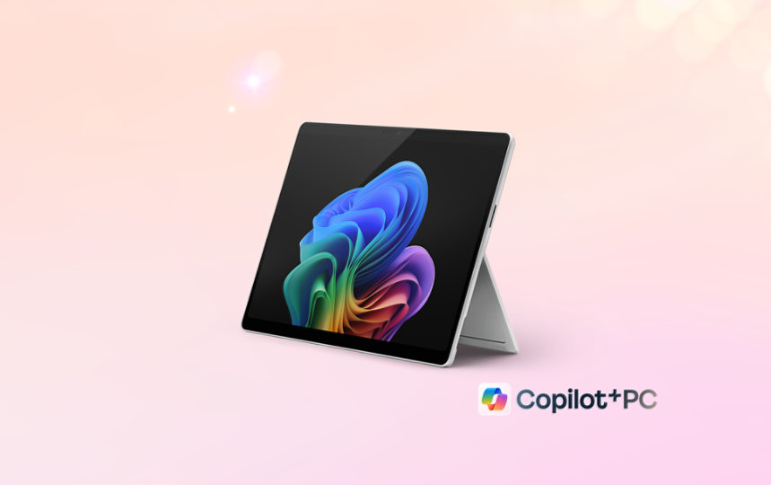 A Platinum Surface Laptop Copilot Plus PC