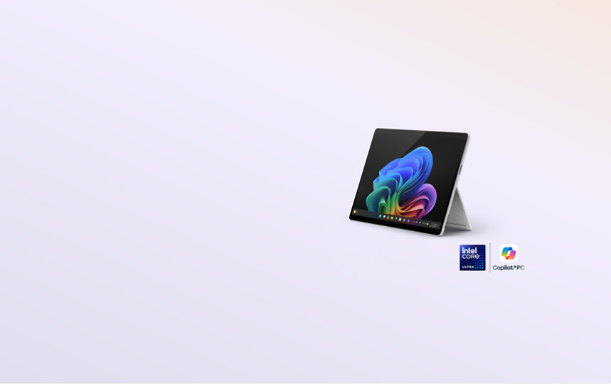 Une Surface Pro pour les entreprises, Copilot+ PC, avec les processeurs Intel® Core™ Ultra (série 2).