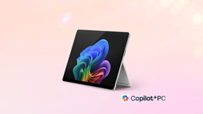 A 13 inch Surface Pro in the color platinum. 