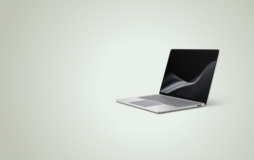 An angled view of a Surface Laptop, 13.8-inch (8th Edition).