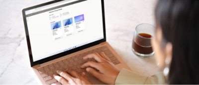 Hands on laptop