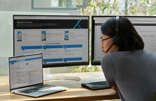 Engineer working at a computer