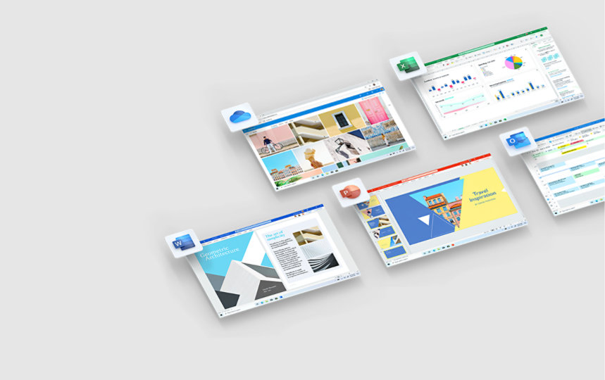 Microsoft 365 apps including Word, PowerPoint, Outlook, and more. 