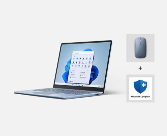 Surface Laptop Go 2 bundle Mobile Mouse and Complete.