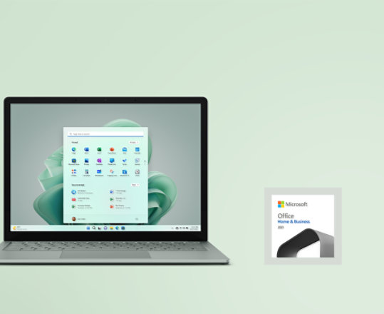 セージの Surface Laptop 5 と Office Home & Business 2021