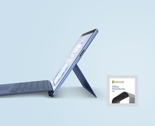 サファイアの Surface Pro 9 と Office Home & Business 2021
