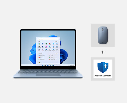 Surface Laptop Go 2 bundle Mobile Mouse and Complete.