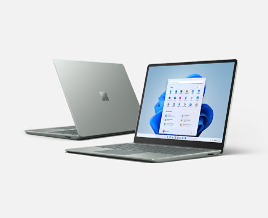 2 Surface Laptop Go 2 in Platinum.