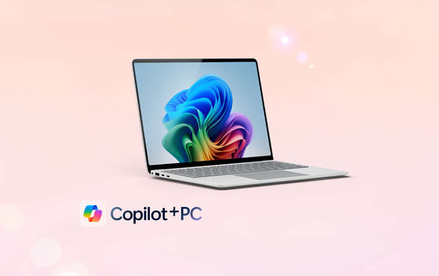 A Platinum Surface Laptop Copilot Plus PC