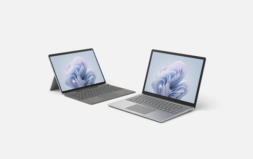 Surface Pro 10 for Business and Surface Laptop 6 for Business.