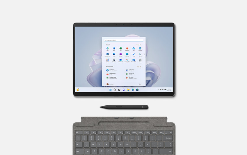Surface Pro 9 12th Gen Intel® Core™ i5 (8GB, 256GB) – Platinum + Surface  Pro Signature Keyboard with Slim Pen 2 – Platinum