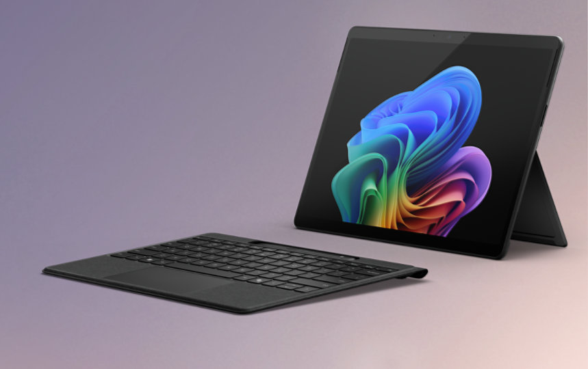 Klávesnice Surface Pro Flex funguje se zařízení Surface i bezdrátově.