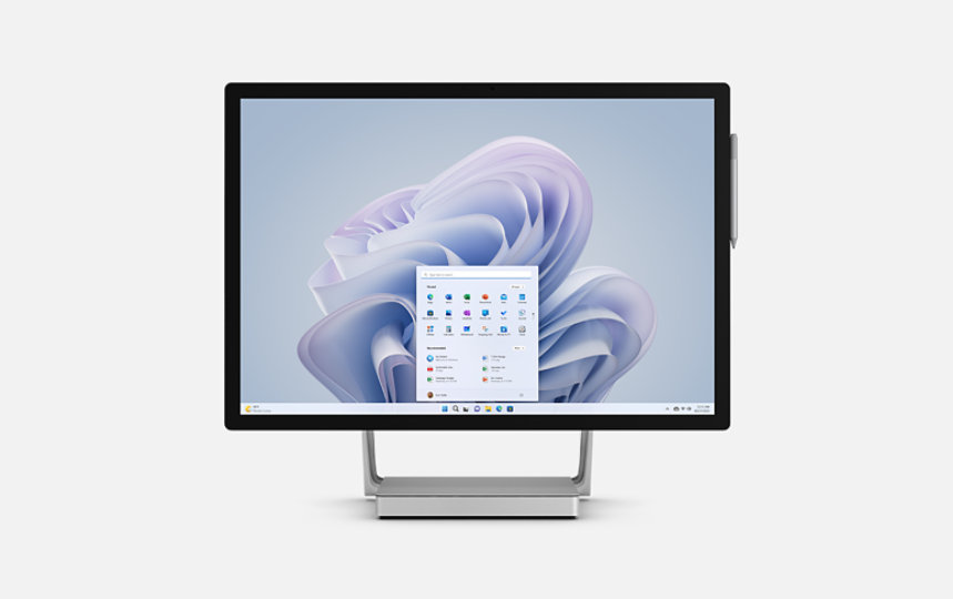 Front view of a Surface Studio 2+.