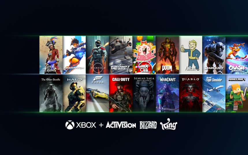 Verschiedene Xbox Activision Blizzard King-Spiele.