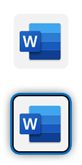 Das Microsoft Word-Logo.