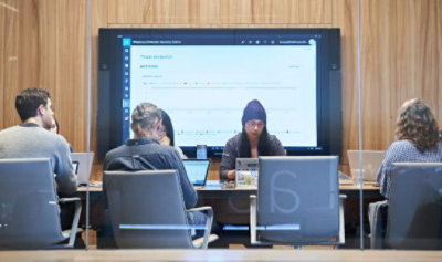 Group of people attending a conference