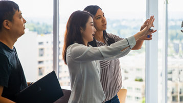 Group of businesspeople in a meeting.