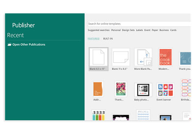microsoft publisher templates