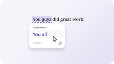Препоръка за всеобхватност, направена от „Редактор на Microsoft“.