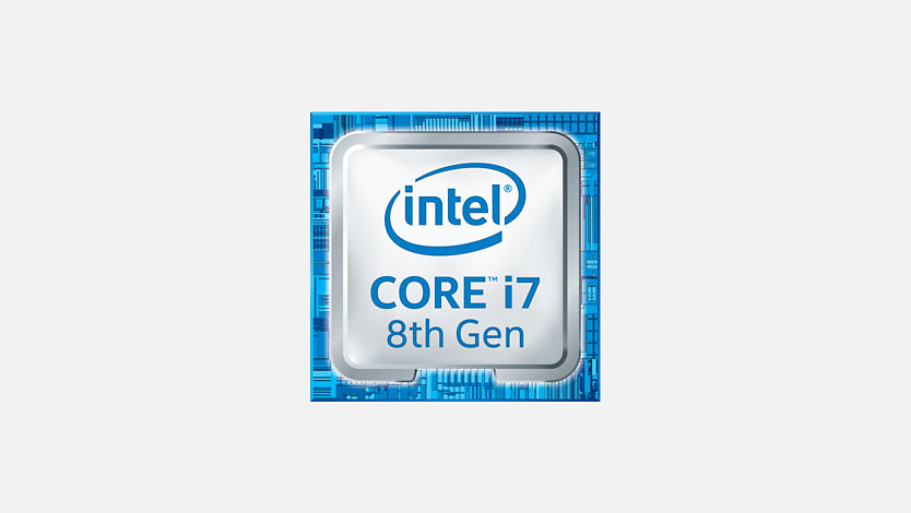 Intel Core i7 8th generation logo.