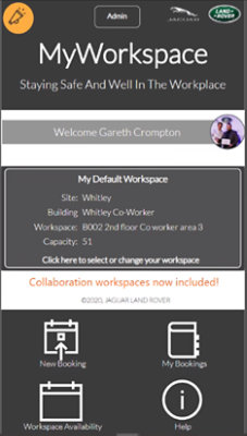 Mobile Homescreen of My Workspace Screenshot