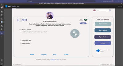AiR2 Teams-Embedded App Screenshot