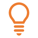 Light bulb icon.