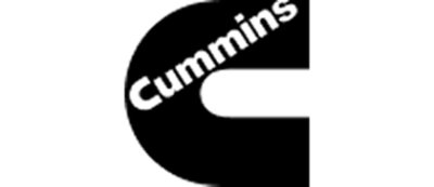 A black and white logo with the text Cummins.