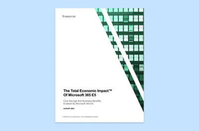 Het onderzoek met de titel 'The Total Economic Impact™ Of Microsoft 365 Enterprise E5'