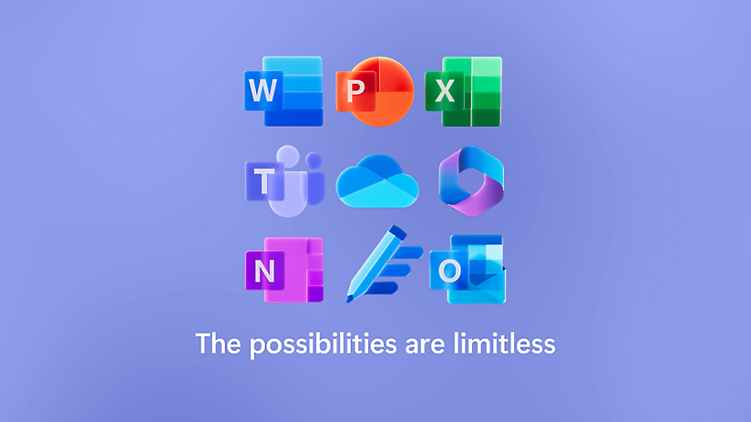 Various Microsoft applications icons shown in the image