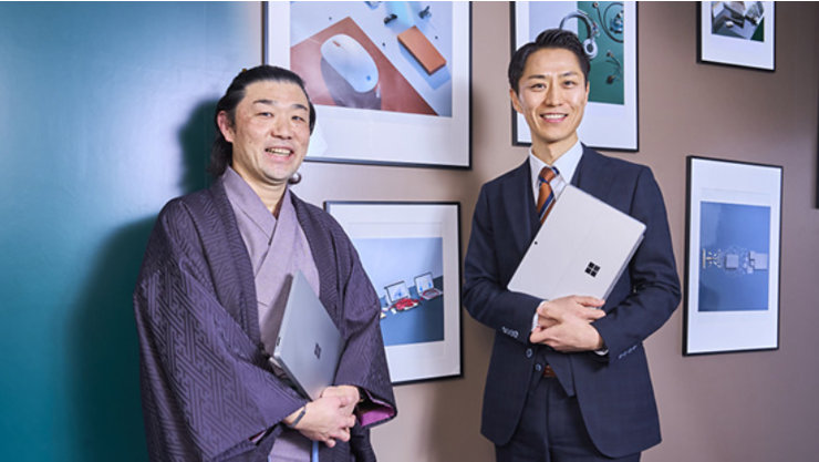 森村学園と九州国際大学付属高校の教員2名が、CopilotとAI活用の取り組みを語る様子