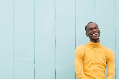 A person in a yellow shirt