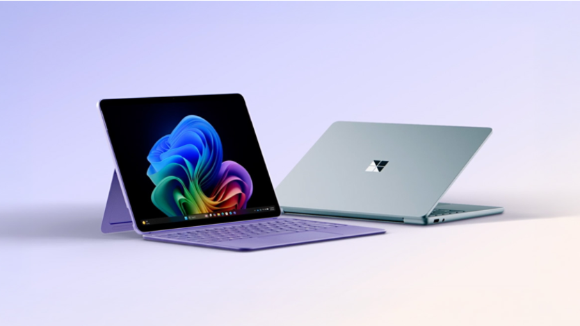 An image of a Surface Pro, Copilot+ PC and a Surface Laptop, Copilot+ PC