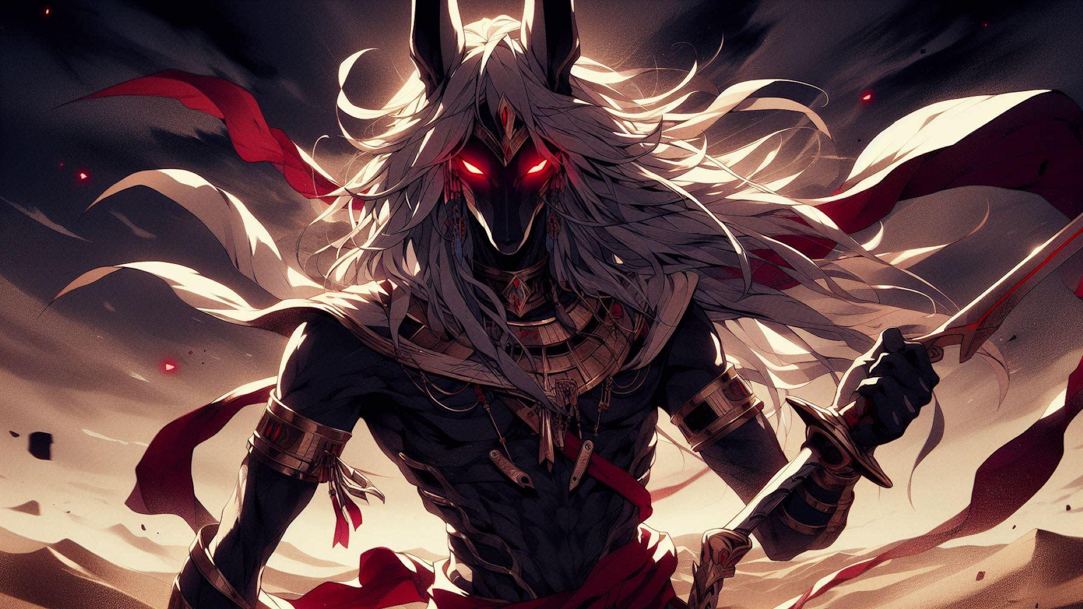 A Seinen-style Anubis character