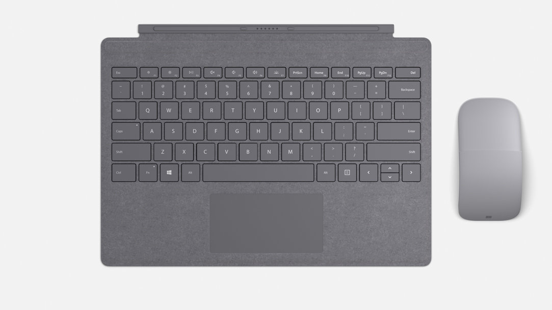 A Surface keyboard and mouse