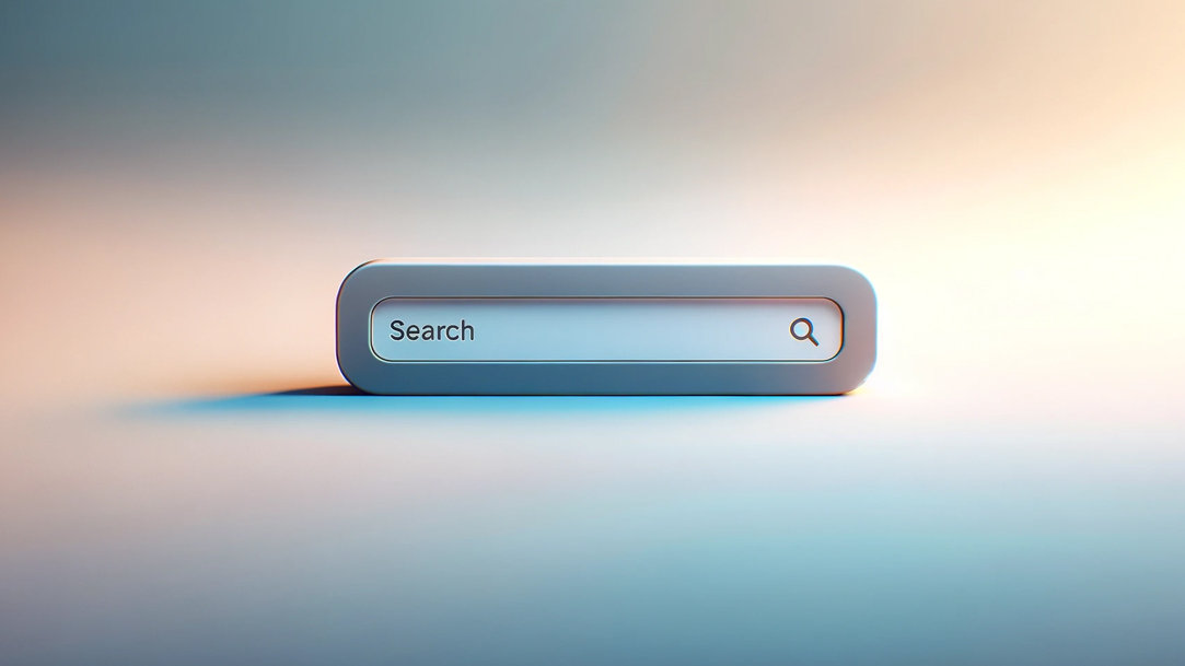 A blank online search bar